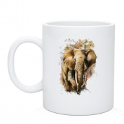 Чашка с большим слоном