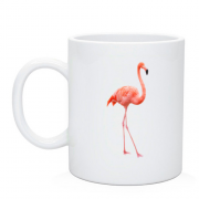 Чашка с большим фламинго