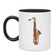 Чашка с саксофоном