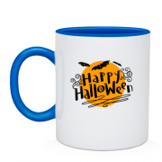 Чашка с луной "Happy Halloween"