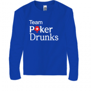 Детская футболка с длинным рукавом Team Poker Drunks