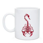 Чашка с красным скорпионом