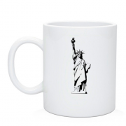 Чашка з статуєю свободи
