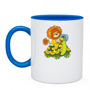 Чашка с львенком и черепахой