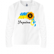 Детская футболка с длинным рукавом Украина (3)