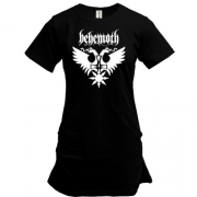 Подовжена футболка Behemoth лого з хрестом (2)