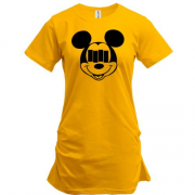 Подовжена футболка Black Flag Mickey Style