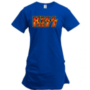 Подовжена футболка KISS (fire logo)