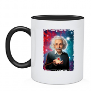Чашка Альберт Эйнштейн с молекулой