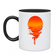 Чашка с солнечным закатом