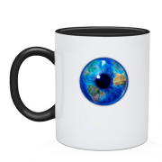 Чашка з Землею у вигляді ока