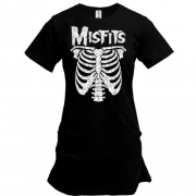 Подовжена футболка скелет Misfits (2)
