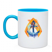 Чашка с логотипом Аквамена