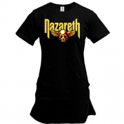 Подовжена футболка Nazareth (з золотим черепом)