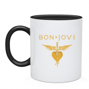 Чашка Bon Jovi gold logo