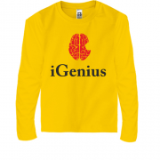 Детская футболка с длинным рукавом iGenius (Я гений)