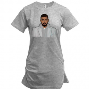 Подовжена футболка з Drake в пальто