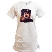 Подовжена футболка з курящим Ice Cube