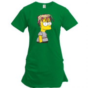 Подовжена футболка з Бартом Сімпсоном в образі Lil Pump