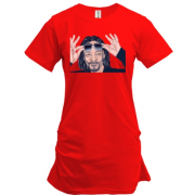 Подовжена футболка зі Snoop Dogg з окулярами