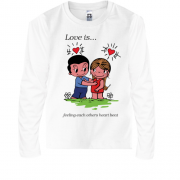 Детская футболка с длинным рукавом Love is.3..