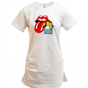 Подовжена футболка Rolling Stones (Simpsons)