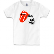 Детская футболка Rolling Stones (граммофон)