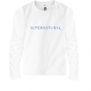 Детская футболка с длинным рукавом  с надписью Supernatural