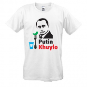 Футболка Putin - kh*lo (с рюмкой водки)