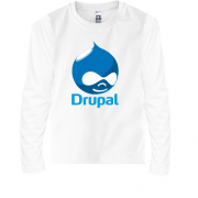 Детская футболка с длинным рукавом с логотипом Drupal