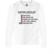 Детская футболка с длинным рукавом  с принтом  "Hunters checklis