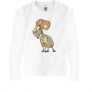 Детская футболка с длинным рукавом с козой (2)