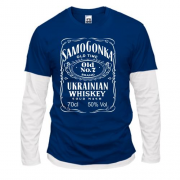 Комбинированный лонгслив Samogonka - ukrainian whiskey