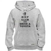 Толстовка Keep calm and drive a Toyota