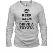 Лонгслив Keep calm and drive a Toyota