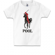Детская футболка с надписью " Pool " Дэдпул