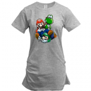 Подовжена футболка з Маріо і черепахою 2