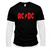 Лонгслив комби AC/DC logo