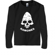 Детская футболка с длинным рукавом Ramones (с черепом)