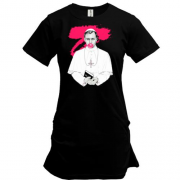 Подовжена футболка с артом к сериалу Молодой Папа (Young Pope) 2