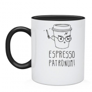 Чашка с надписью "Эспрессо, патронум" Гарри Поттер