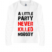 Детская футболка с длинным рукавом A little party