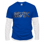 Лонгслив комби AC/DC blue