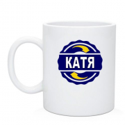 Чашка с именем Катя в круге