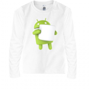Детская футболка с длинным рукавом Android 6 Marshmallow