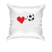 Подушка Люблю футбол (2)