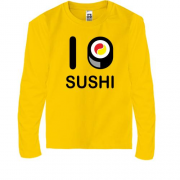 Детская футболка с длинным рукавом Я люблю суши