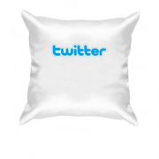 Подушка с логотипом Twitter
