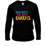 Лонгслів Music is my drug