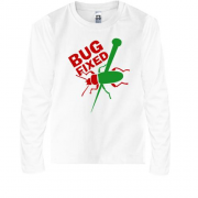 Детская футболка с длинным рукавом с жуком Bug fixed